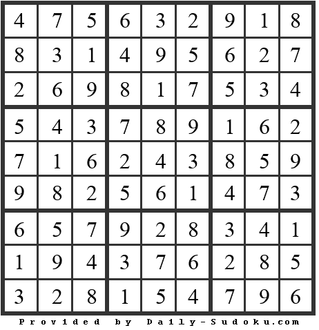 Daily Sudoku