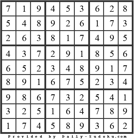 Daily Sudoku