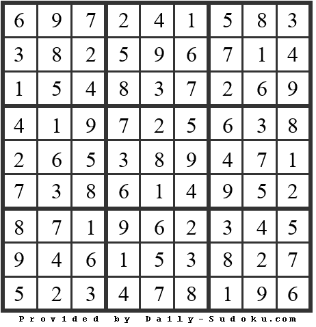 Daily Sudoku