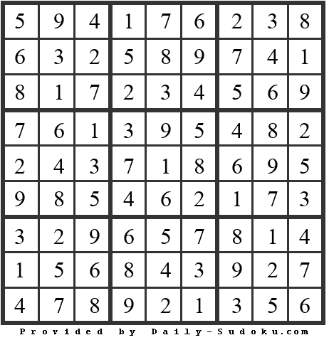 Daily Sudoku