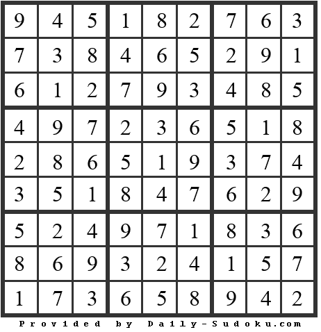 Daily Sudoku