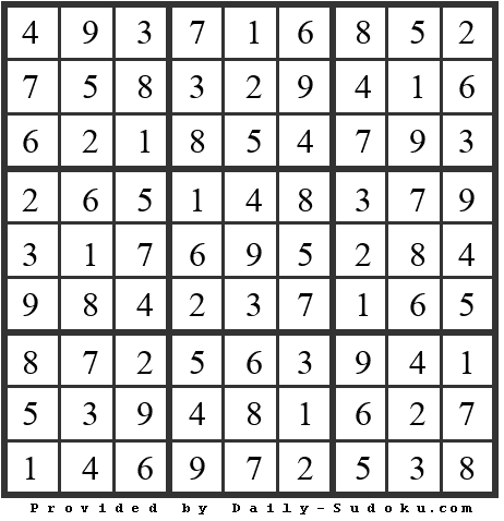 Daily Sudoku