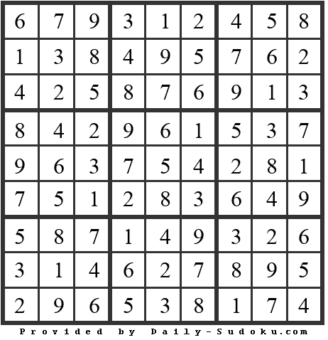 Daily Sudoku