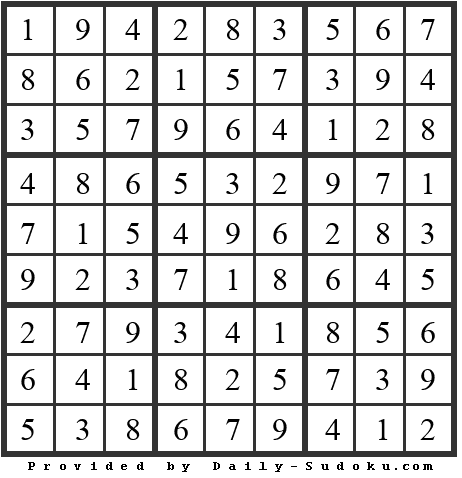 Daily Sudoku