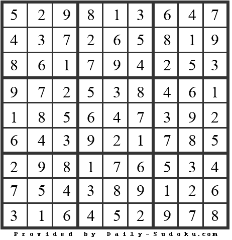 Daily Sudoku