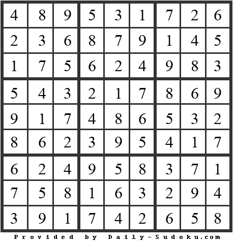 Daily Sudoku