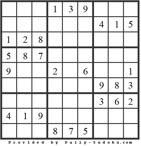 Daily Sudoku