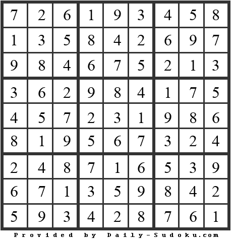 Daily Sudoku