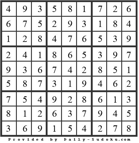 Daily Sudoku
