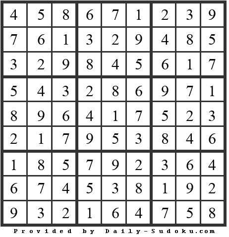 Daily Sudoku