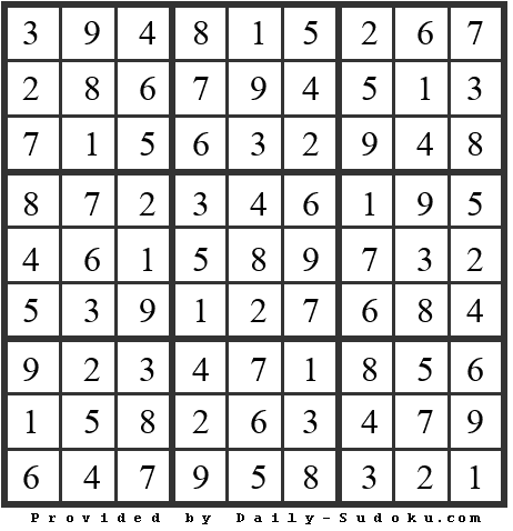 Daily Sudoku
