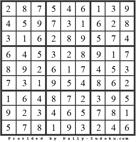 Daily Sudoku