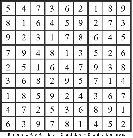 Daily Sudoku