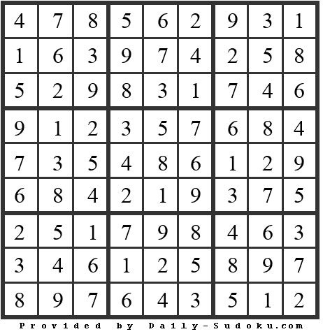 Daily Sudoku