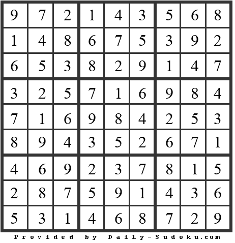 Daily Sudoku