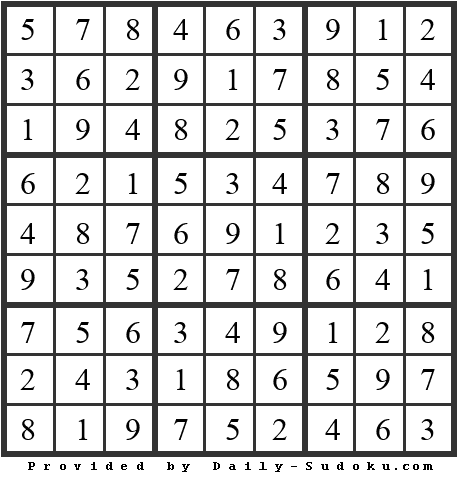 Daily Sudoku