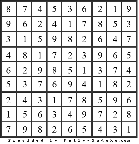 Daily Sudoku