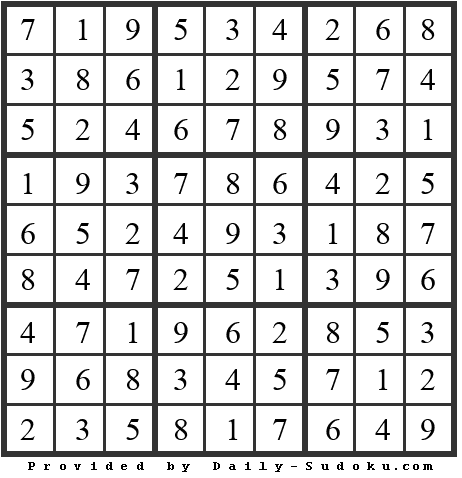 Daily Sudoku