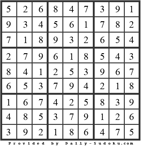 Daily Sudoku