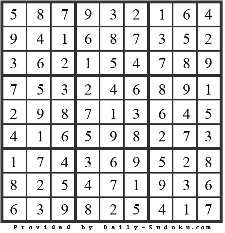 Daily Sudoku