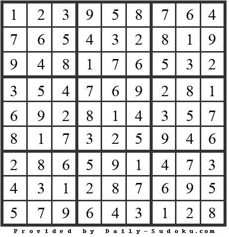 Daily Sudoku