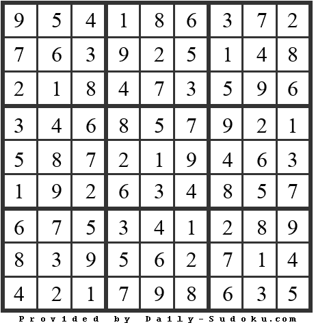 Daily Sudoku