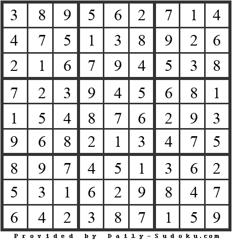 Daily Sudoku