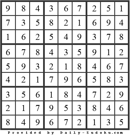 Daily Sudoku