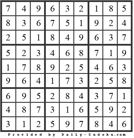 Daily Sudoku