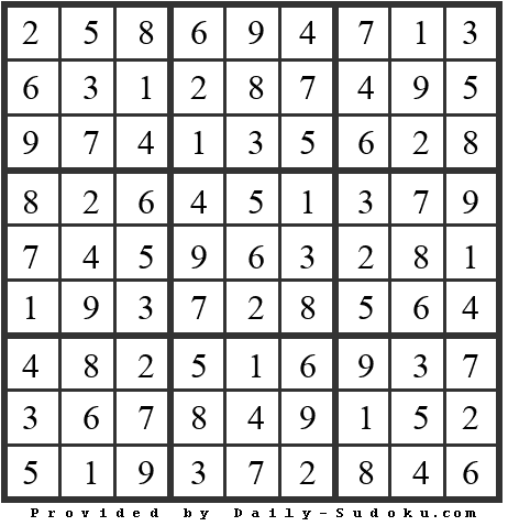Daily Sudoku