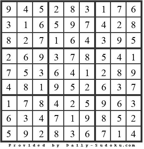 Daily Sudoku