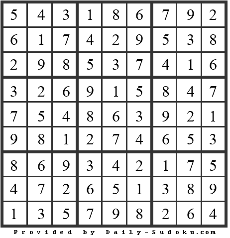 Daily Sudoku