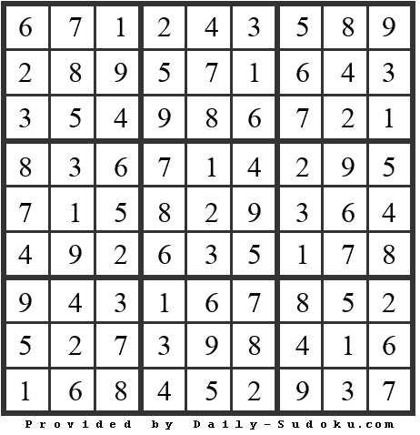 Daily Sudoku