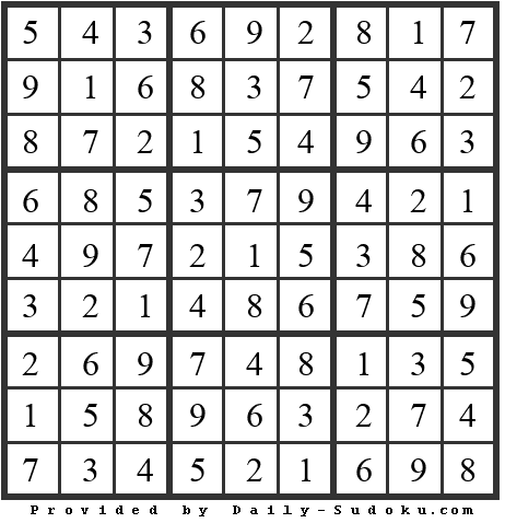 Daily Sudoku