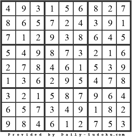 Daily Sudoku