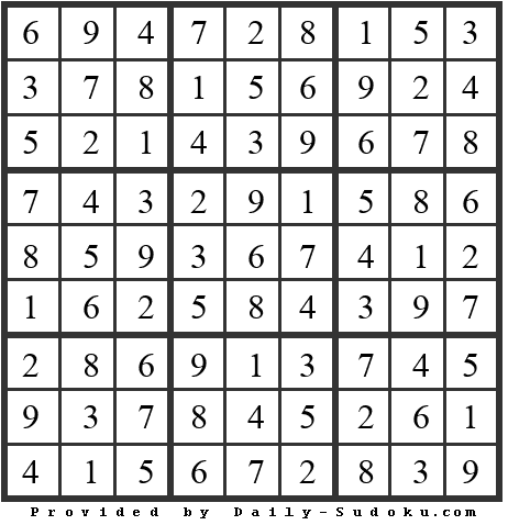 Daily Sudoku