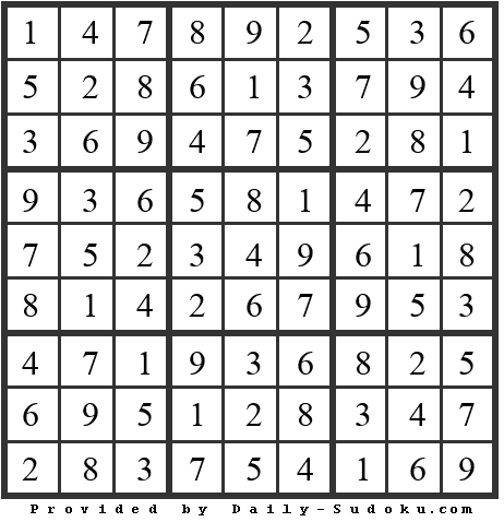 Daily Sudoku