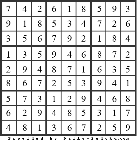 Daily Sudoku