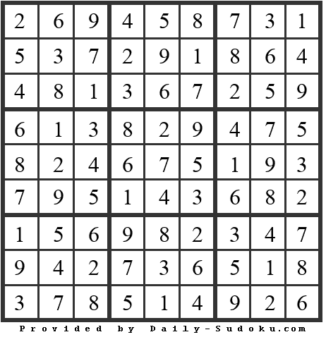 Daily Sudoku