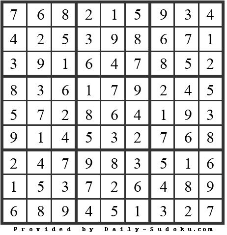 Daily Sudoku