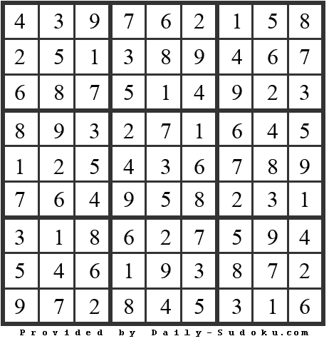 Daily Sudoku