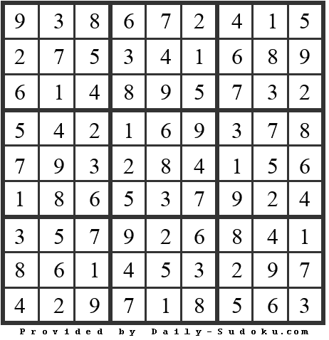 Daily Sudoku