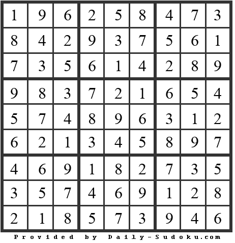 Daily Sudoku