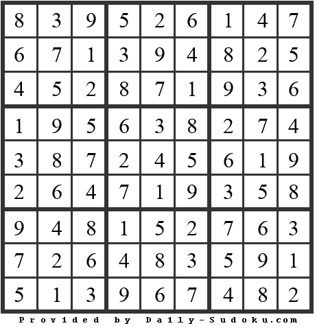 Daily Sudoku