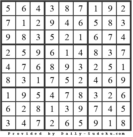 Daily Sudoku