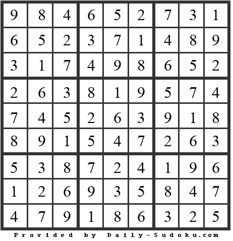 Daily Sudoku