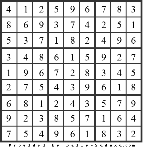 Daily Sudoku