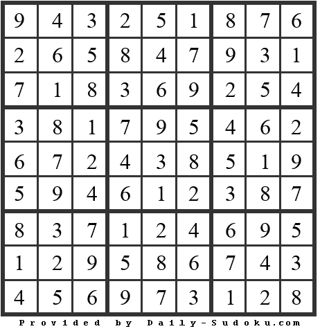 Daily Sudoku