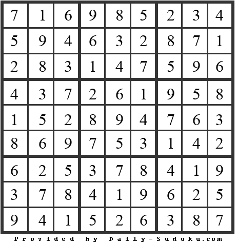 Daily Sudoku