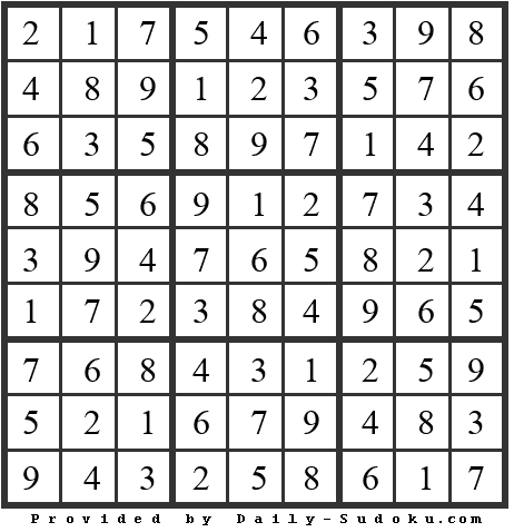 Daily Sudoku